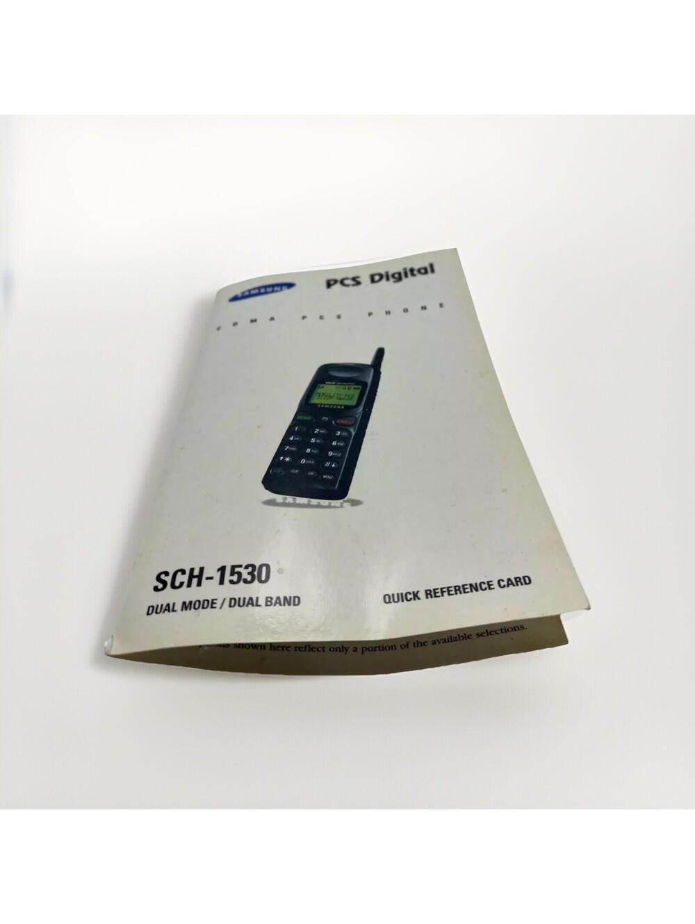 Vintage Samsung PCS Digital SCH-1530 – Collectible Ephemera Cell Phone Paper